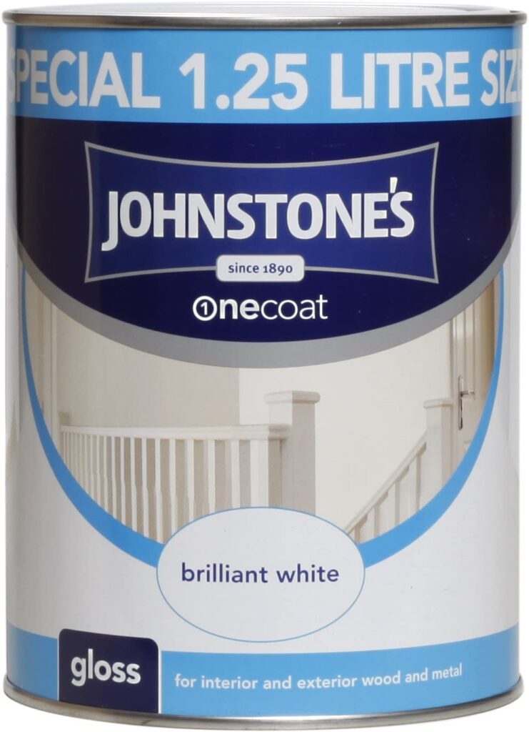 Johnstone's One Coat Brilliant White Gloss Paint