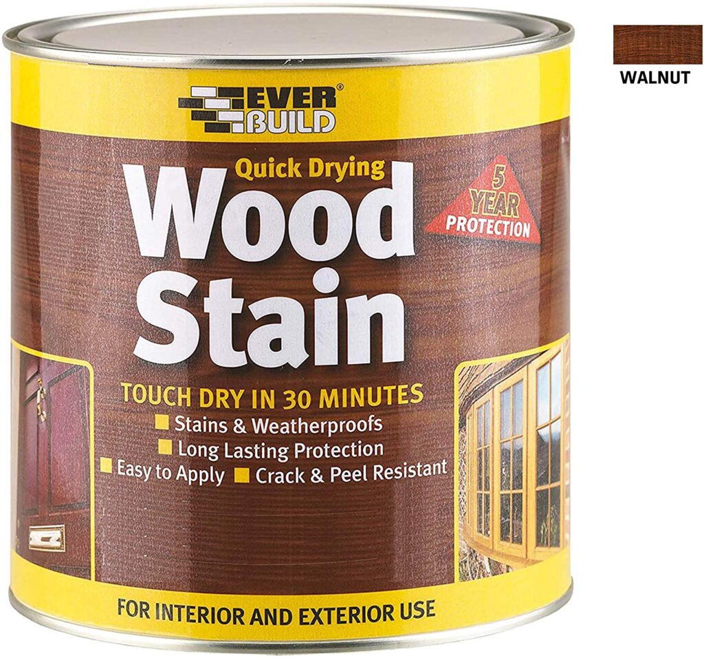 Everbuild quick dry wood satin paint