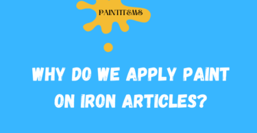 Why do we apply paint on iron articles